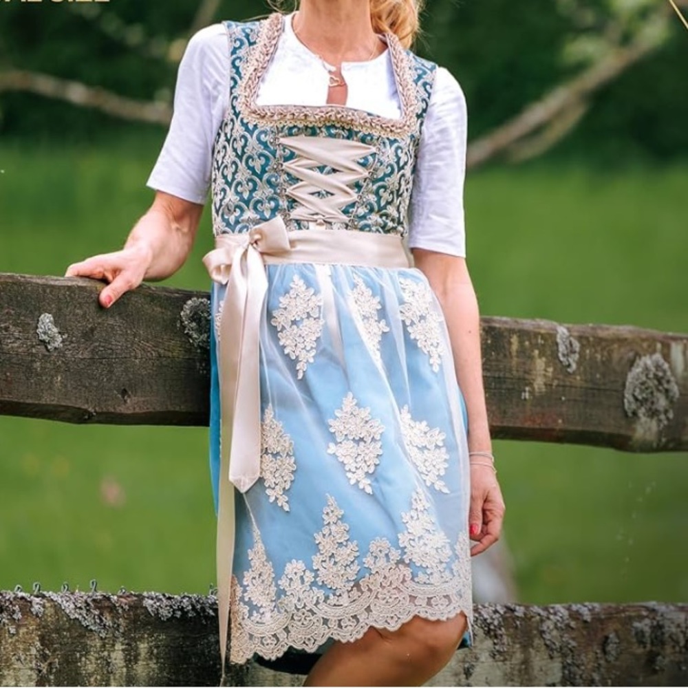 Authentic Drindel dress Bavarian German Oktoberfest